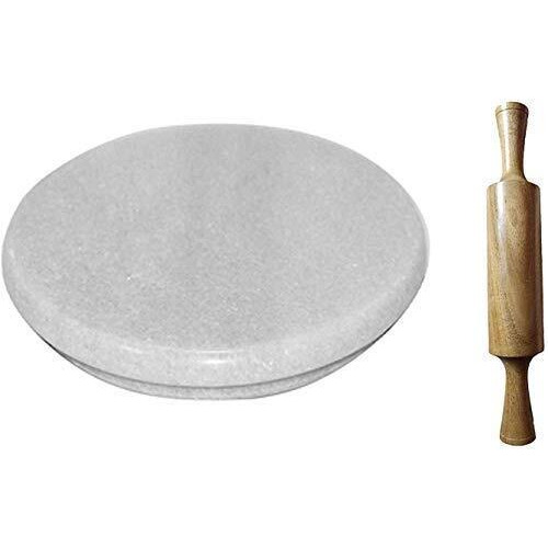 Vinayak Crafters Polpat-Roti Roller/Chakla-Belan/Rolling Pin, 22 Cms Diameter