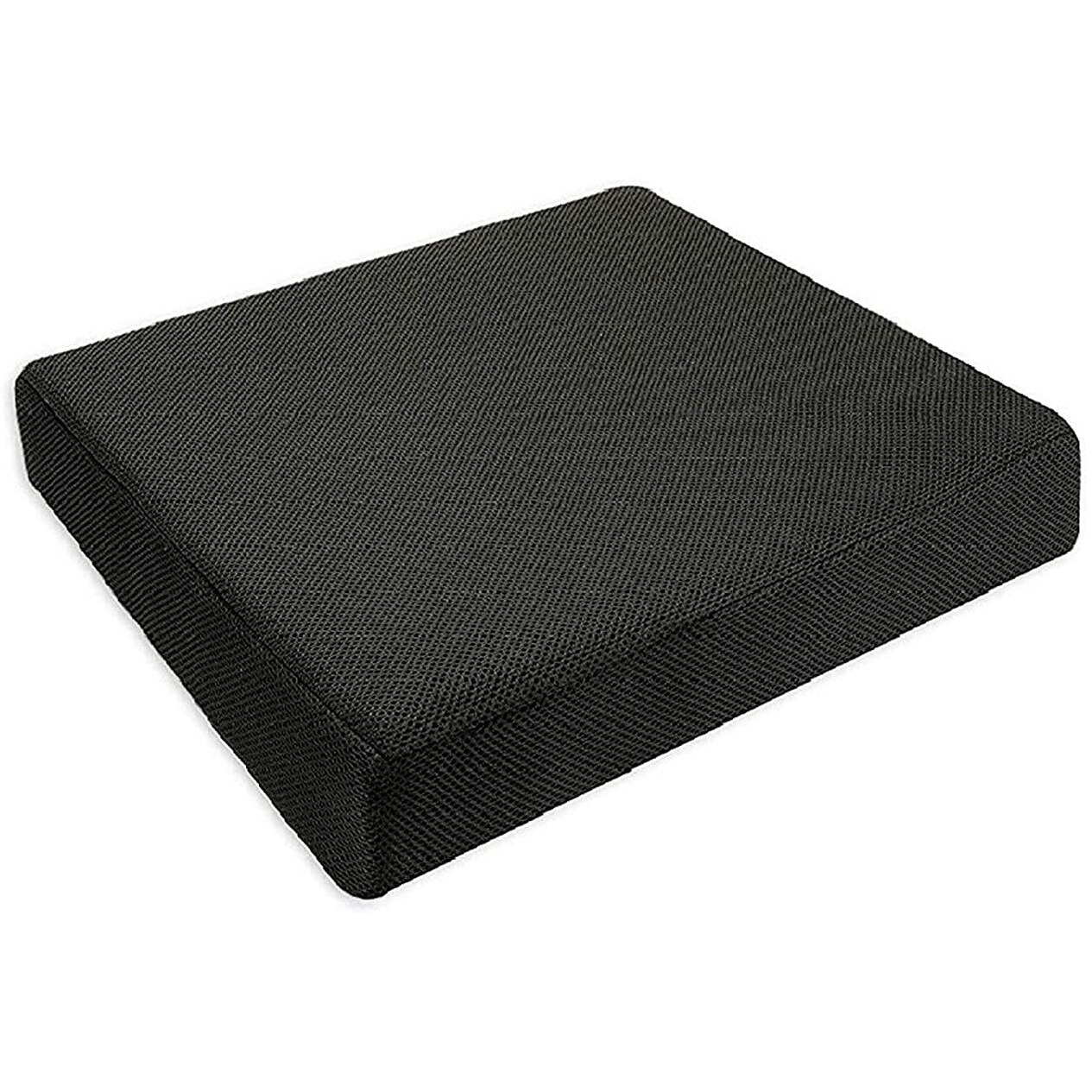 The White Willow Chair Cushion Pad-Seat Cushion For Chair-Hr & Memory Foam Car Seat Cushion-Tailbone, Hip Support & Back Pain Relief Sitting Pillow-Floor & Office Chair Cushion-(18" Lx18 Wx3 H)