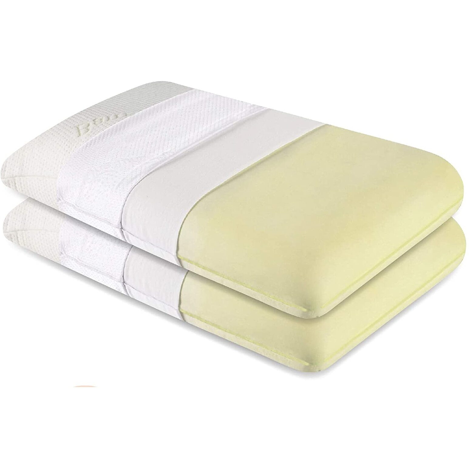 The White Willow Memory Foam Pillow Set Of 2 For Neck & Shoulder Pain-Cervical Pillow For Sleeping-Orthopedic Bed Pillow For Back, Side & Stomach Sleepers-Thick-Medium Firm-Xl King Size-5" H-Blue
