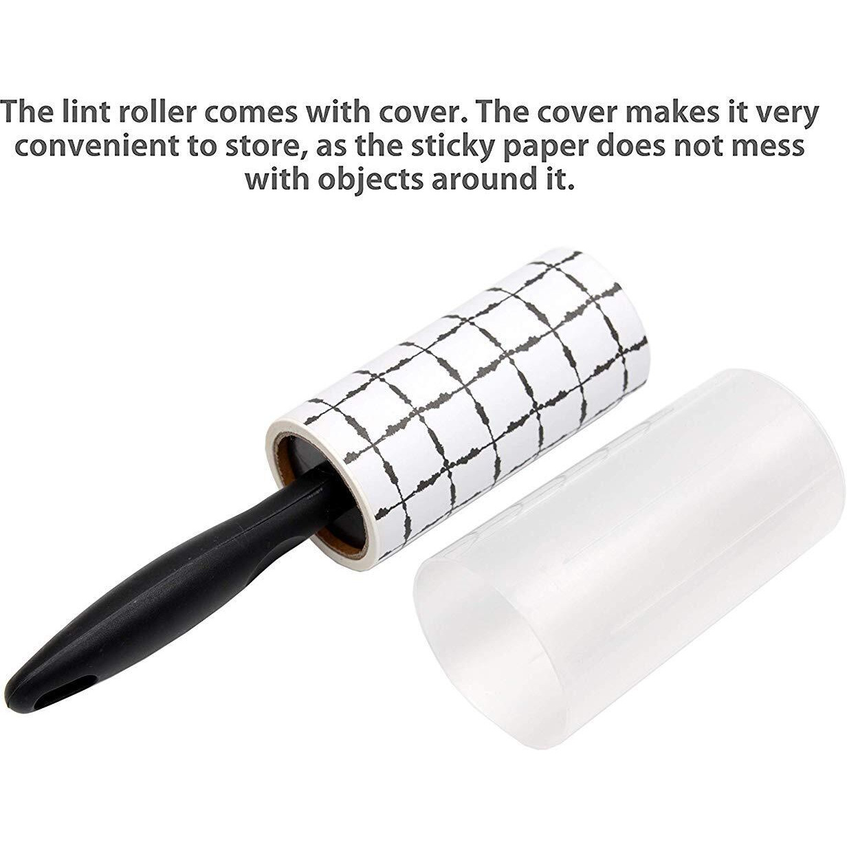 Store 2508 Lint Roller With Cover (60 Sheet) + 8 Refills (60 Sheets Each), One Sticky Lint Roller With 60 Sheets