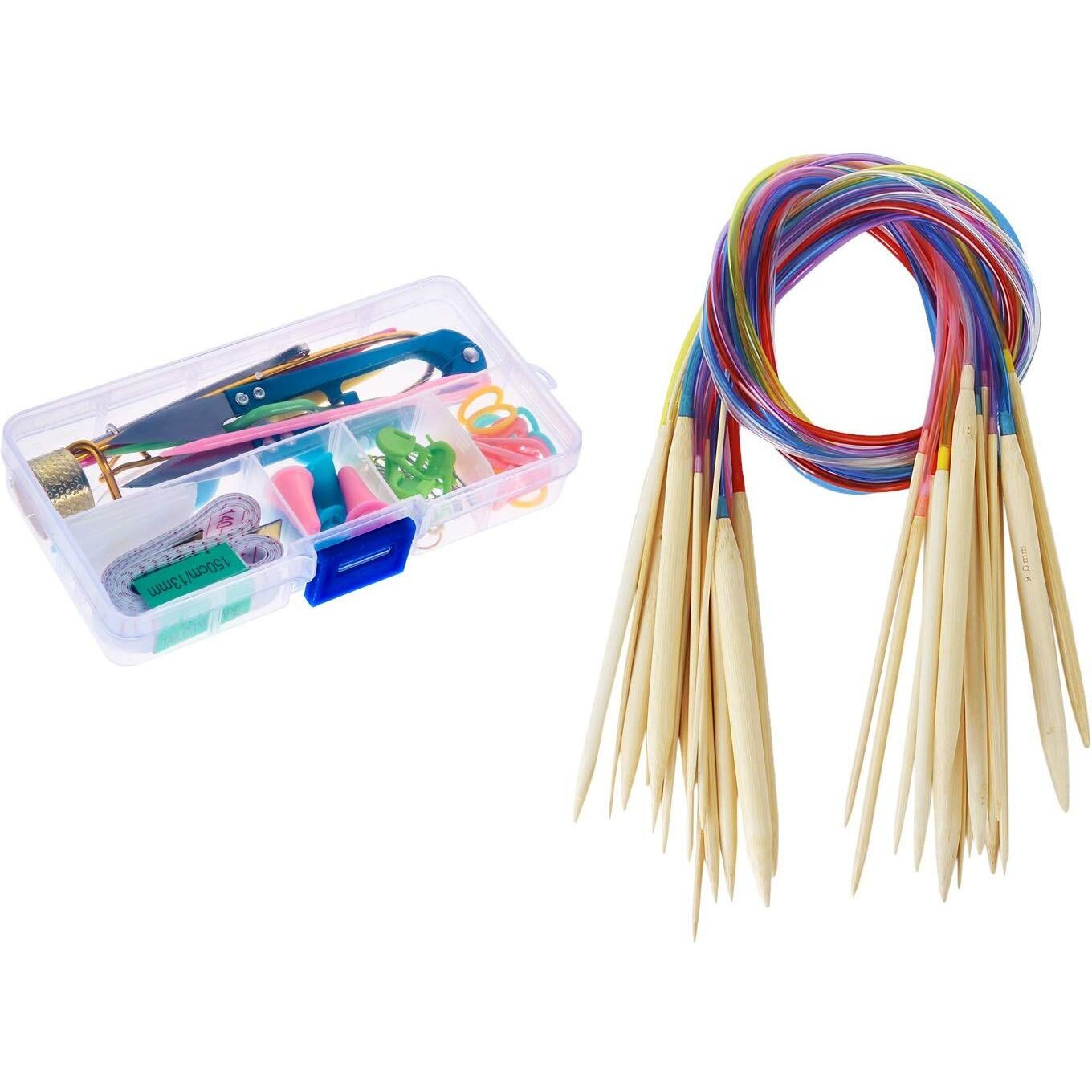 Jern Knitting Crochet Kit With Knitting Needles (Small)