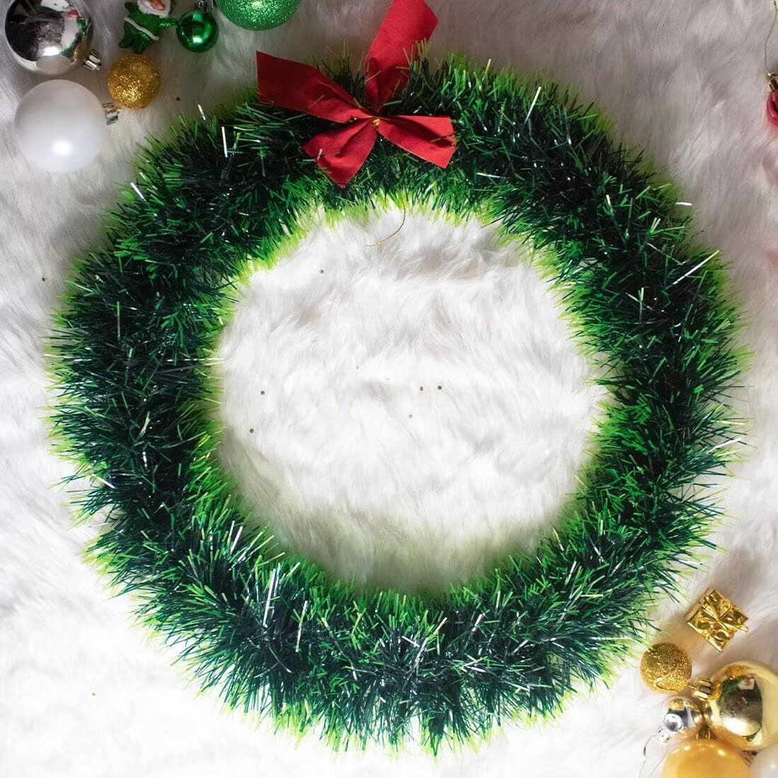 Collectible India Christmas Wreath Decoration For Door Artificial Garland For Front Door - Christmas Decorations For Home - Christmas Wreath For Wall Hanging Stylish Home Decor Showcase