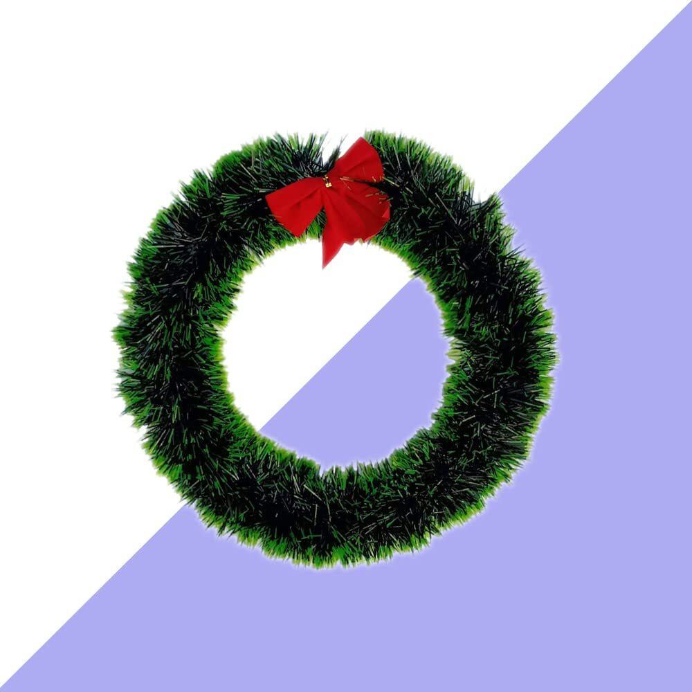 Collectible India Christmas Wreath Decoration For Door Artificial Garland For Front Door - Christmas Decorations For Home - Christmas Wreath For Wall Hanging Stylish Home Decor Showcase