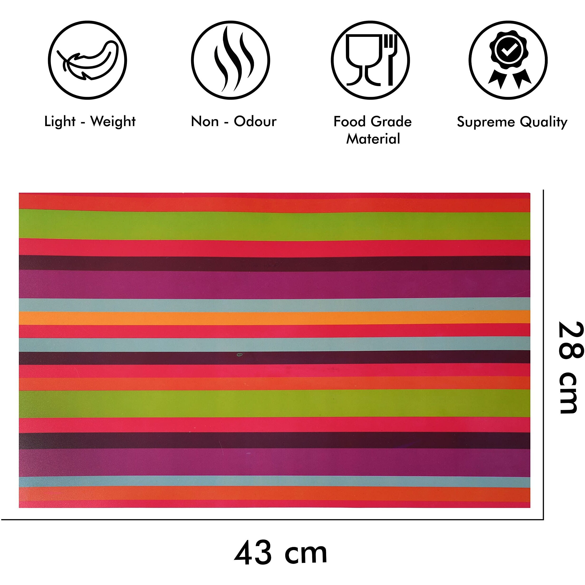 Yellow Weaves Combo Of Fridge Top Cover, 2 Fridge Handle Covers + 4 Fridge Mats (Multi, 7 Piece Set)