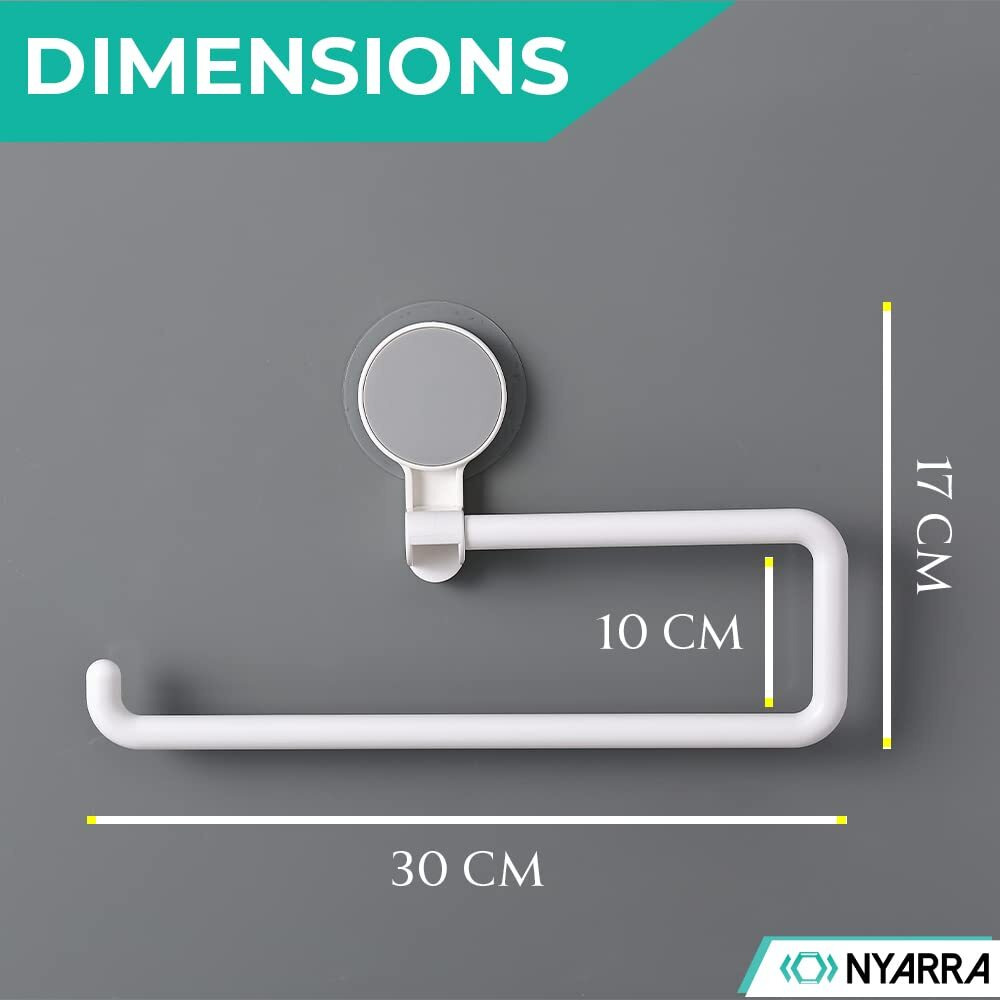 Nyarra Kitchen Towel Holder, Magic Sticker Self Adhesive Multifunctional Paper Towel Holder, Napkin Holder For Kitchen, Under Cabinet, Over The Sink, Organizer Rack For Paper Towel Roll [Nr-1334]