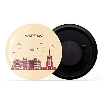 Dhcrafts Fridge Magnet Brown Color Warsaw Glossy Finish Design Pack Of 1
