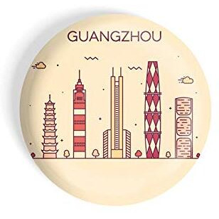 Dhcrafts Fridge Magnet Brown Color Guangzhou Glossy Finish Design Pack Of 1