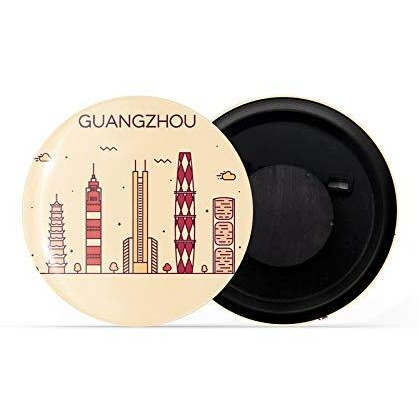 Dhcrafts Fridge Magnet Brown Color Guangzhou Glossy Finish Design Pack Of 1