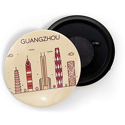 Dhcrafts Fridge Magnet Brown Color Guangzhou Glossy Finish Design Pack Of 1