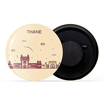 Dhcrafts Fridge Magnet Brown Color Thane Glossy Finish Design Pack Of 1