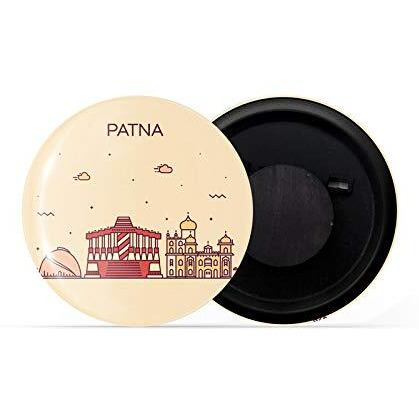 Dhcrafts Fridge Magnet Brown Color Patna Glossy Finish Design Pack Of 1