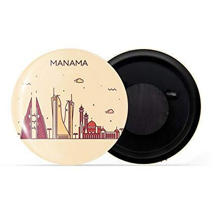 Dhcrafts Fridge Magnet Brown Color Manama Glossy Finish Design Pack Of 1