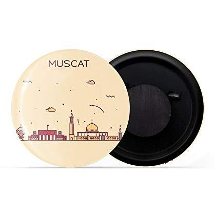 Dhcrafts Fridge Magnet Brown Color Muscat Glossy Finish Design Pack Of 1