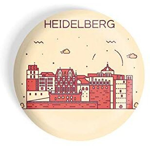 Dhcrafts Fridge Magnet Brown Color Heidelberg Glossy Finish Design Pack Of 1