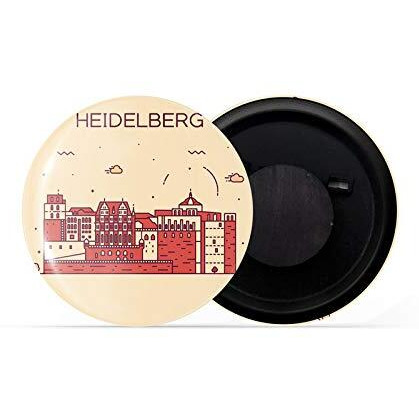 Dhcrafts Fridge Magnet Brown Color Heidelberg Glossy Finish Design Pack Of 1