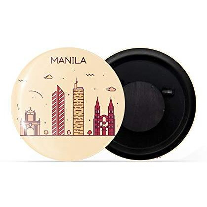 Dhcrafts Fridge Magnet Brown Color Manila Glossy Finish Design Pack Of 1
