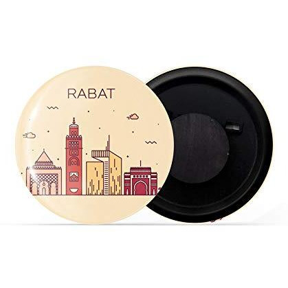Dhcrafts Fridge Magnet Brown Color Rabat Glossy Finish Design Pack Of 1
