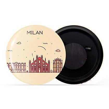 Dhcrafts Fridge Magnet Brown Color Milan Glossy Finish Design Pack Of 1
