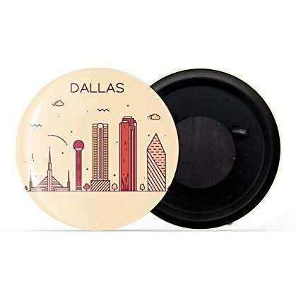 Dhcrafts Fridge Magnet Brown Color Dallas Glossy Finish Design Pack Of 1