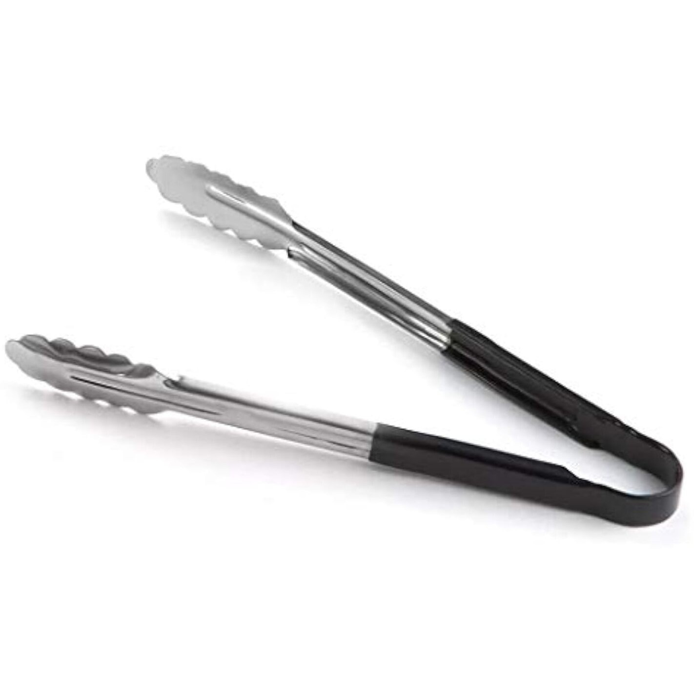 Sms Homeware Utility Tong For Kitchen Tong For Frying Tong For Cooking Tong For Serving (Pack Of 2), Black