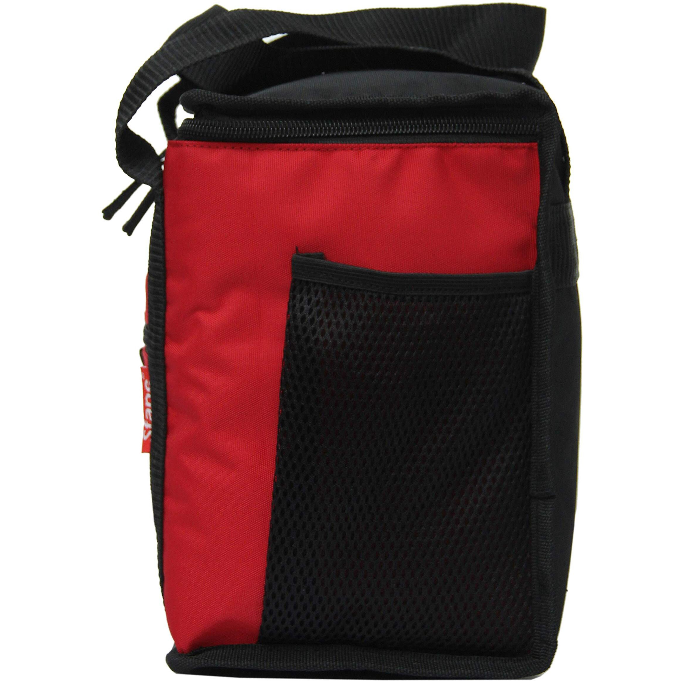 Sfane Red 9.50 Inches Lunch Bag - Compact, Easy Wash, Smooth Zipper & Lightweight - Tote Bag & Container, Lunch Bag For Men, Women, Adults