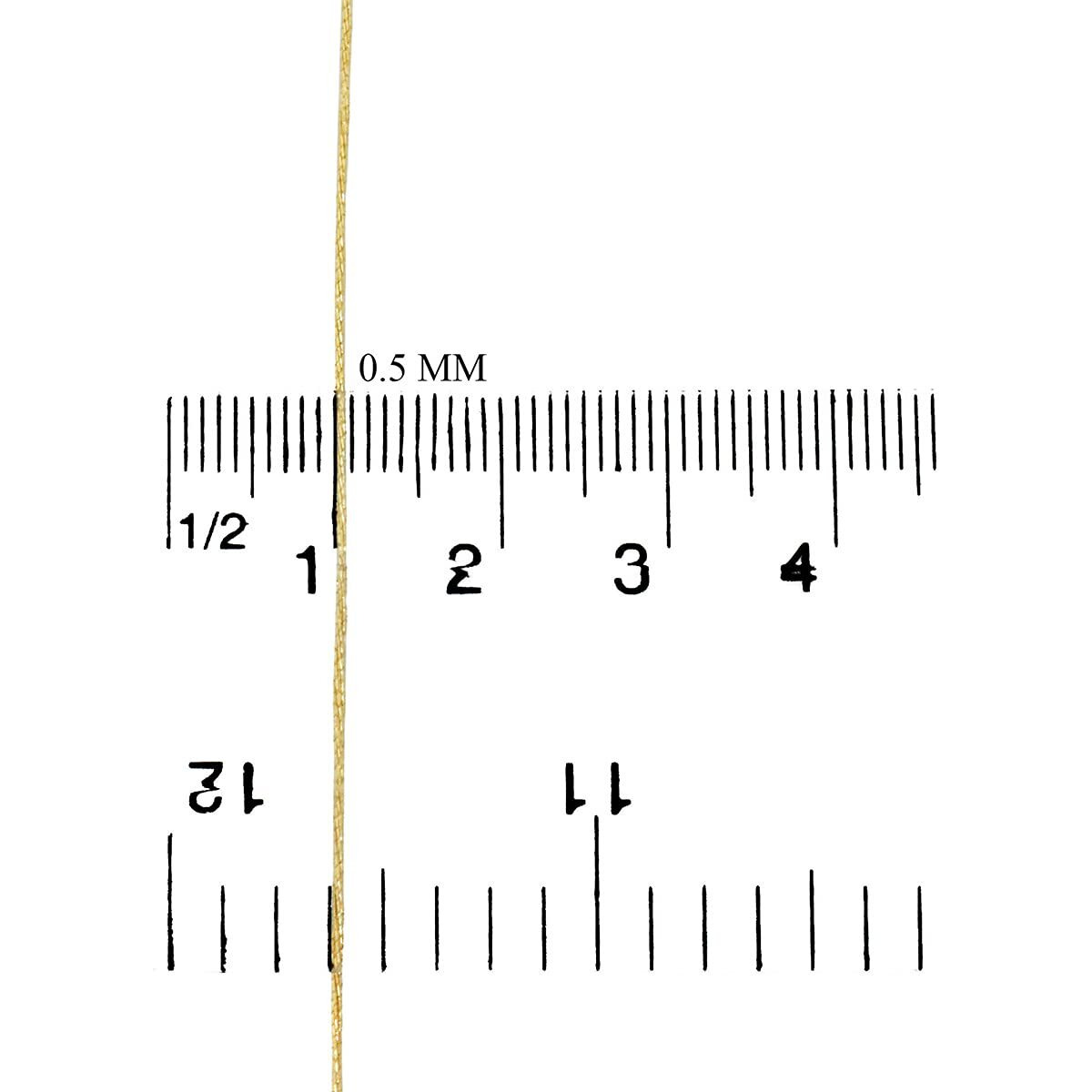 Embroiderymaterial Metallic Zari Thread, Gold, 0.5Mm, 274M/30G, Machine-Safe, Ideal For Jewellery, Aari Work & Embroidery