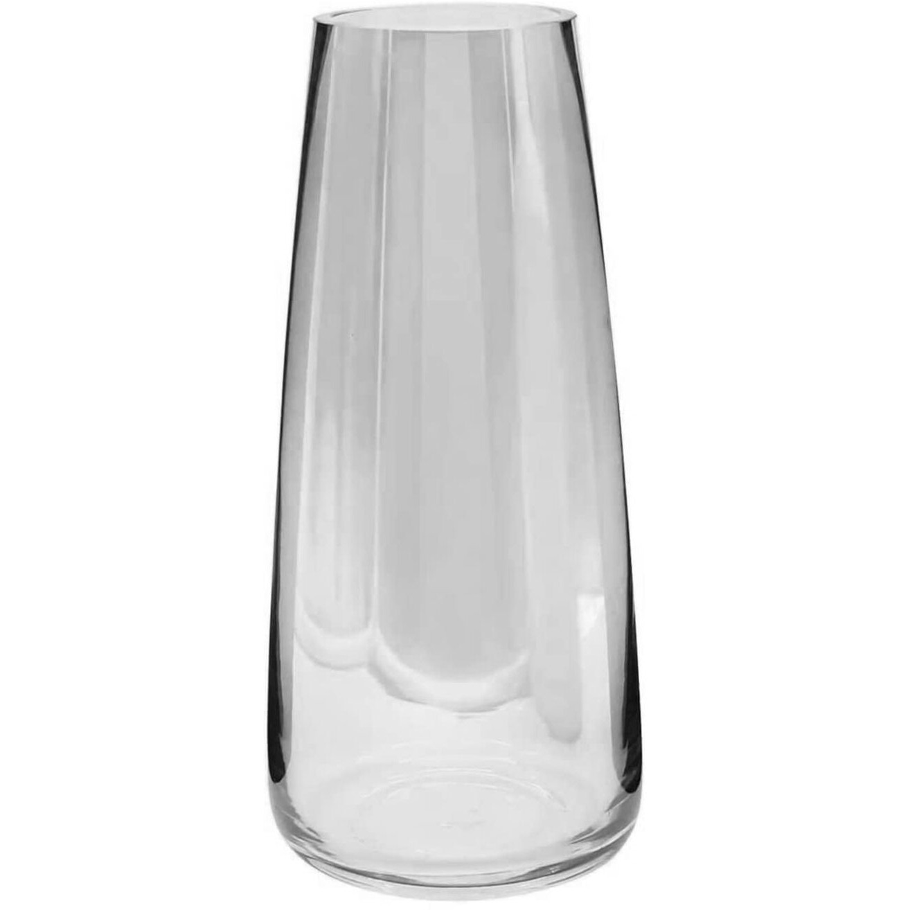 Tied Ribbons Flower Vase For Flower Plants (Black, 22.8 Cm X 6.3 Cm X 7.6 Cm) - Glass Pot For Home Dcor Living Room Water Plants Dining Table Decoration Bedroom Hall Aesthetic House Warming Gift