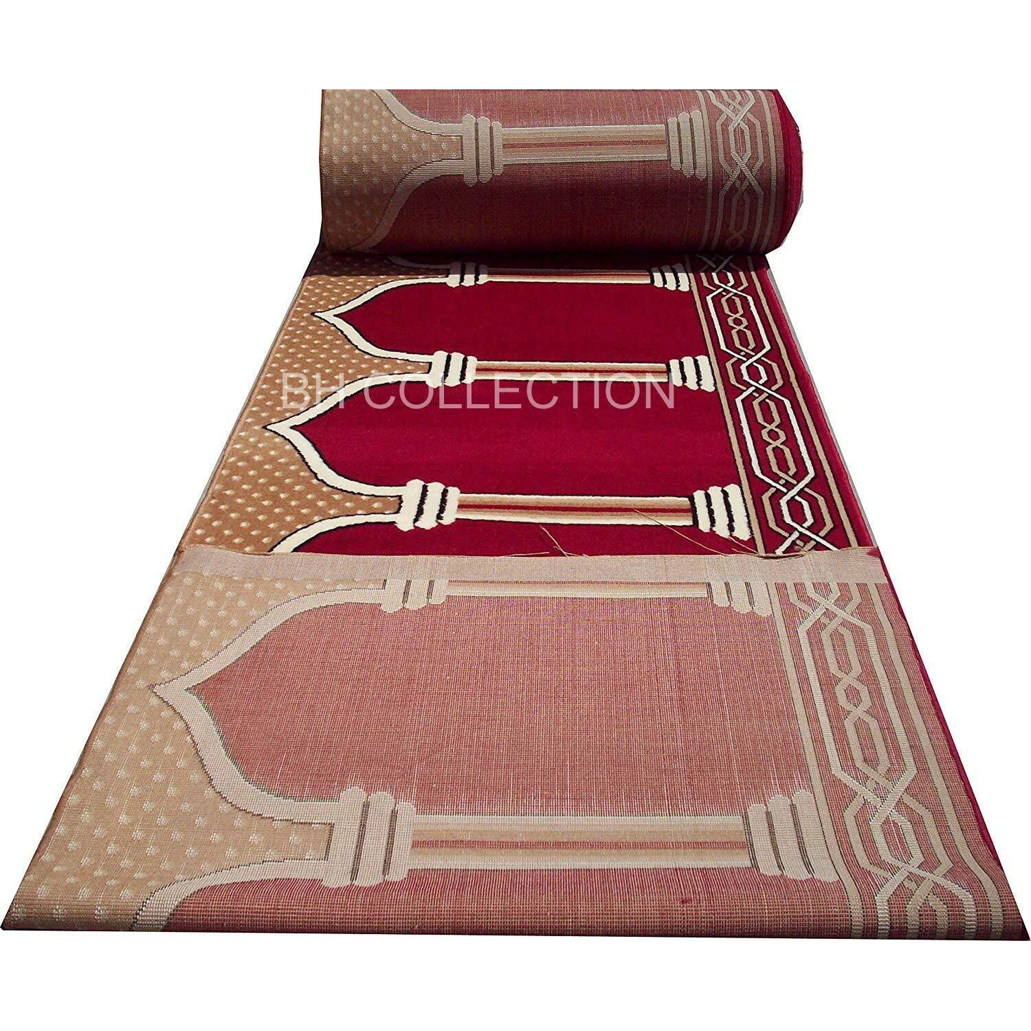 Bh Collection Janamaz Rolls For Masjid (Mosque) & Gallery Runner Carpet With 0.5 Inch Thickness 4X12 Feet