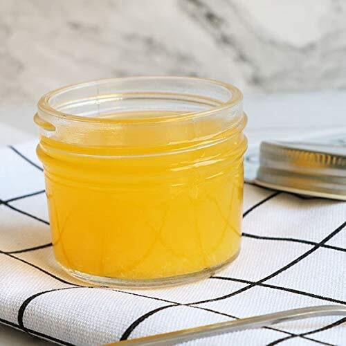 Ginoya Brothers 100 Ml.Mini Mason Jars With Lids,Crystal Jars Ideal For Food Storage, Jam, Body Butters, Jelly, Wedding Favors, Baby Foods (20)