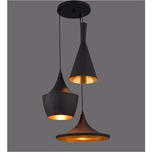 Groeien Newpt-X3Vh-0Zip 40-Watts Antique Hanging Lamp, Black (Round, Pack Of 1,Metal)