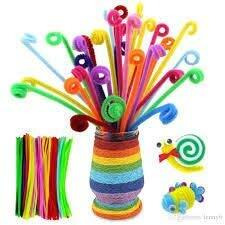 Amigozz Pipe Cleaner 12 Multi Color  100Pcs  For Hobby Crafts, Scrapbooking, Diy Accessory(Color As Per Availability)