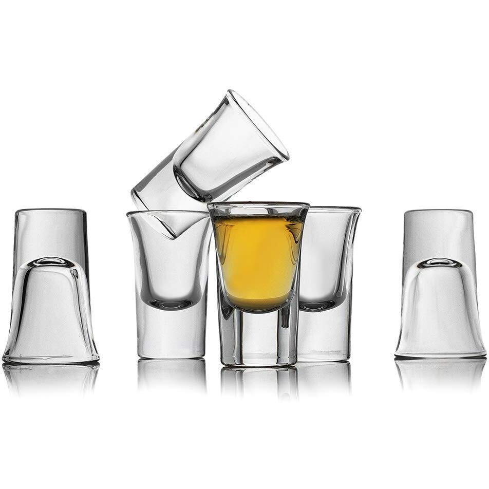 Kosh- Perfect Shot Glass For Party Bar, Vodka & Tequila Cocktail 30 Ml,Clear Glasses Bars Restaurants,Kitchen,Home (Set Of 6)