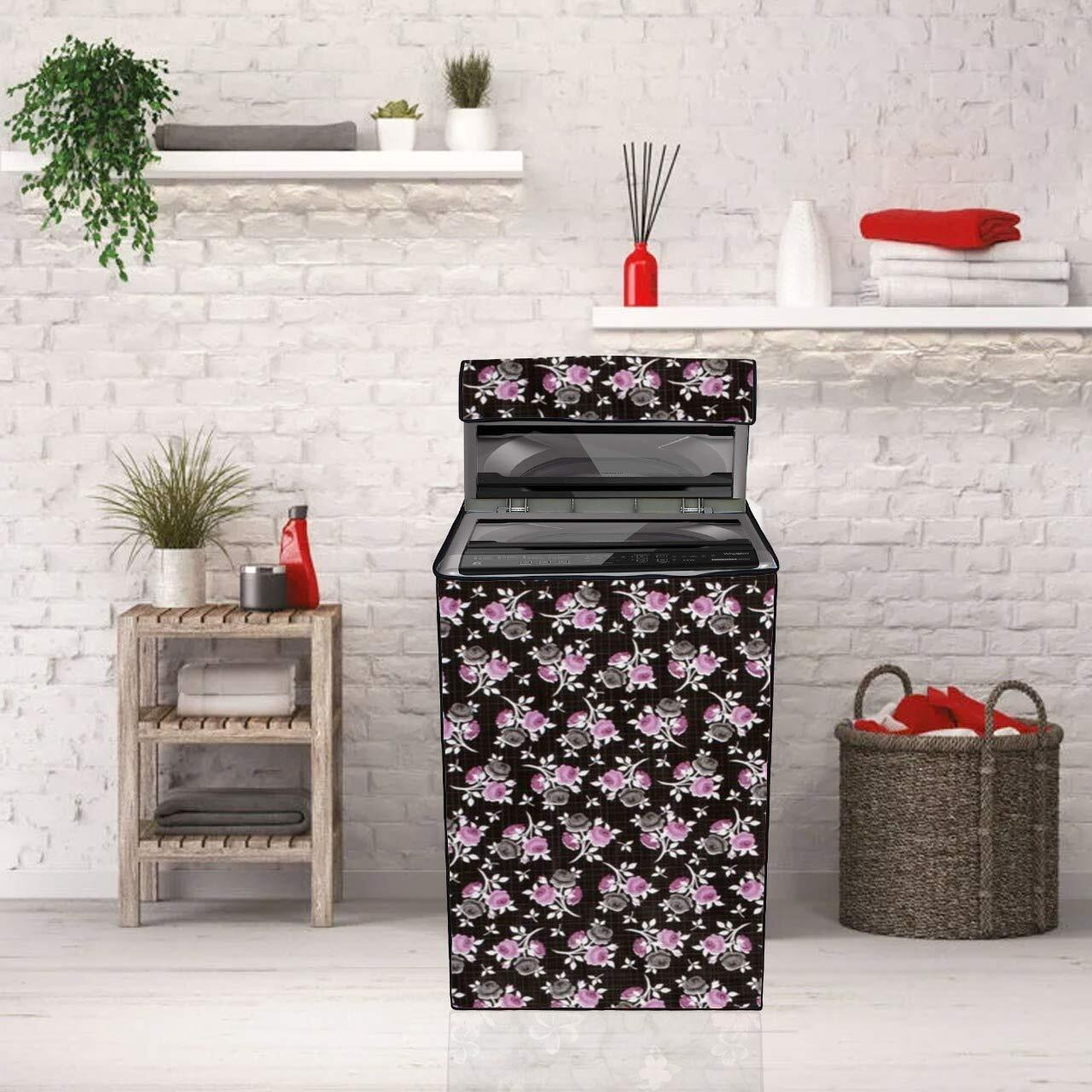 Star Weaves Washing Machine Cover For Samsung 6.5 Kg Fully-Automatic Top Loading Washing Machine (Wa65A4002Vs|Tl,Imperial Silver,Center Jet Technology)|Polyester Washing Machine Cover,Kum116
