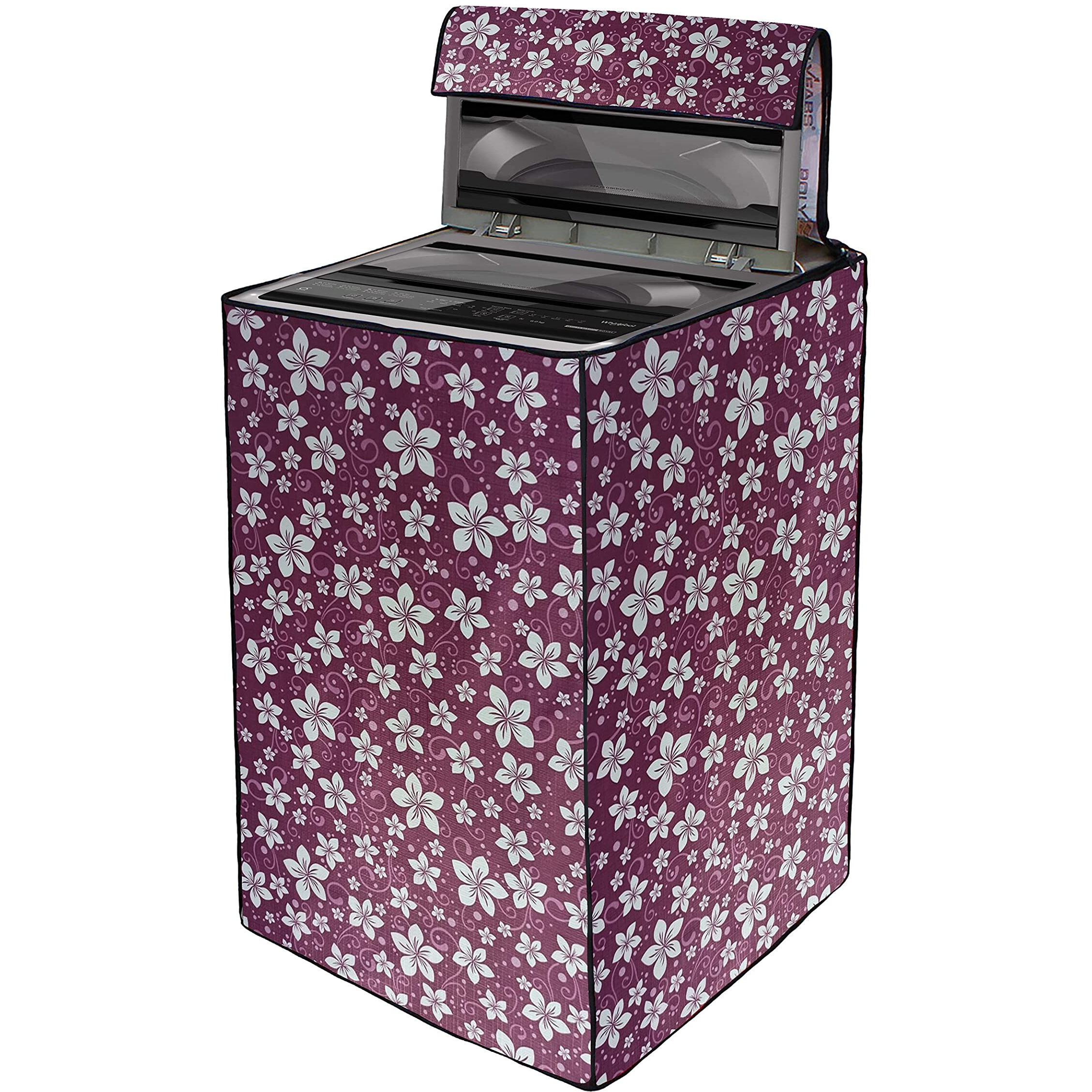 Star Weaves Washing Machine Cover For Samsung 6.5 Kg Fully-Automatic Top Loading Washing Machine (Wa65A4002Vs|Tl,Imperial Silver,Center Jet Technology)|Polyester Washing Machine Cover,Kum112