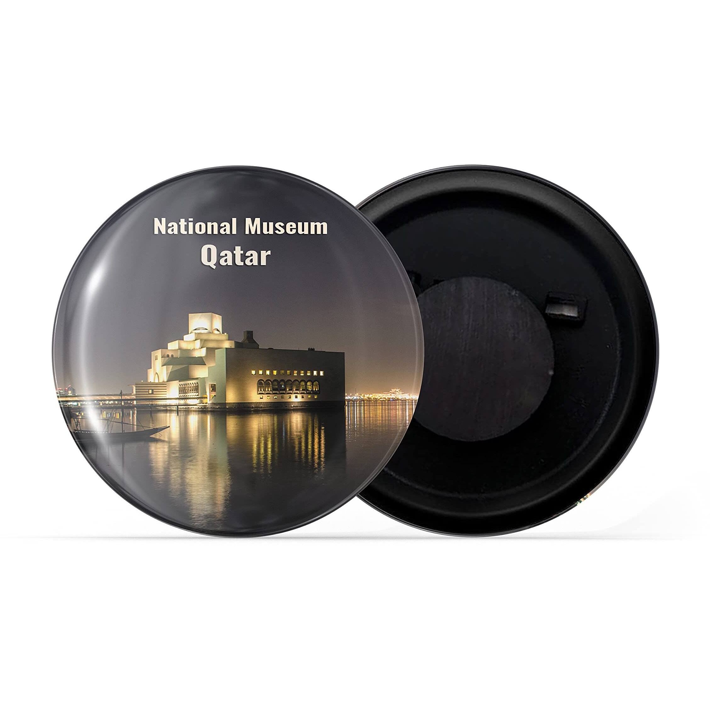 Dhcrafts Fridge Magnet Multicolor Famous Tourist Place National Museum Qatar Glossy Finish Design Pack Of 1