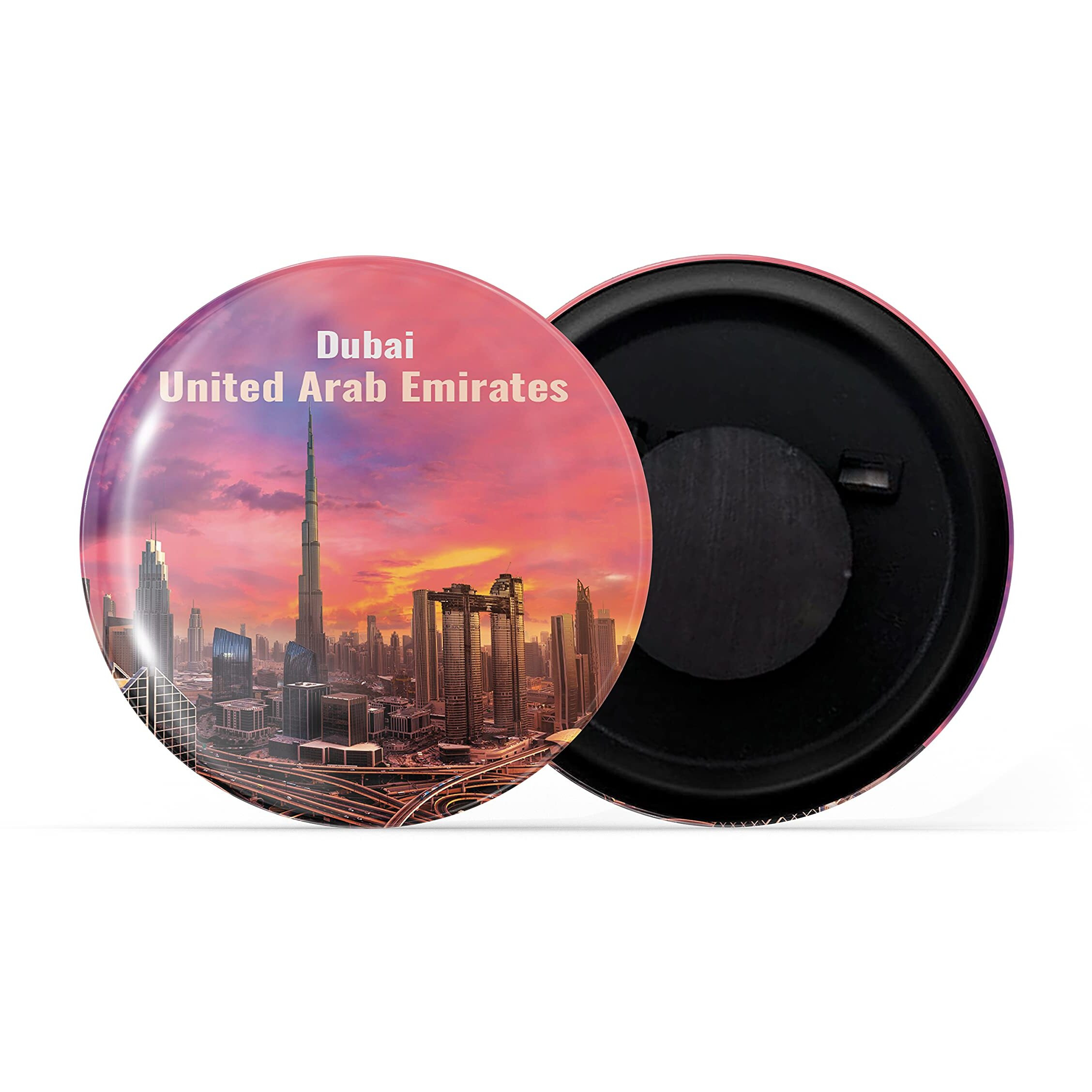 Dhcrafts Fridge Magnet Multicolor Famous Tourist Place Dubai United Arab Emirates D1 Glossy Finish Design Pack Of 1