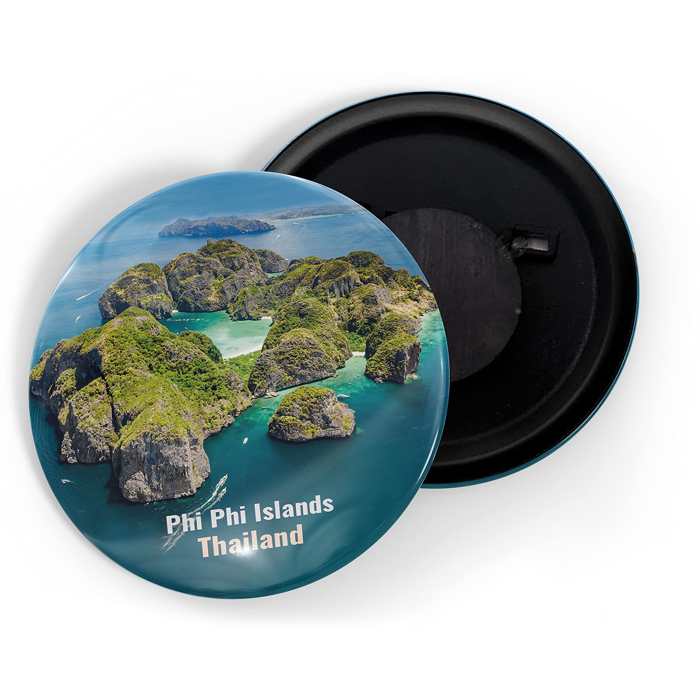 Dhcrafts Fridge Magnet Multicolor Famous Tourist Place Phi Phi Islands Thailand Glossy Finish Design Pack Of 1