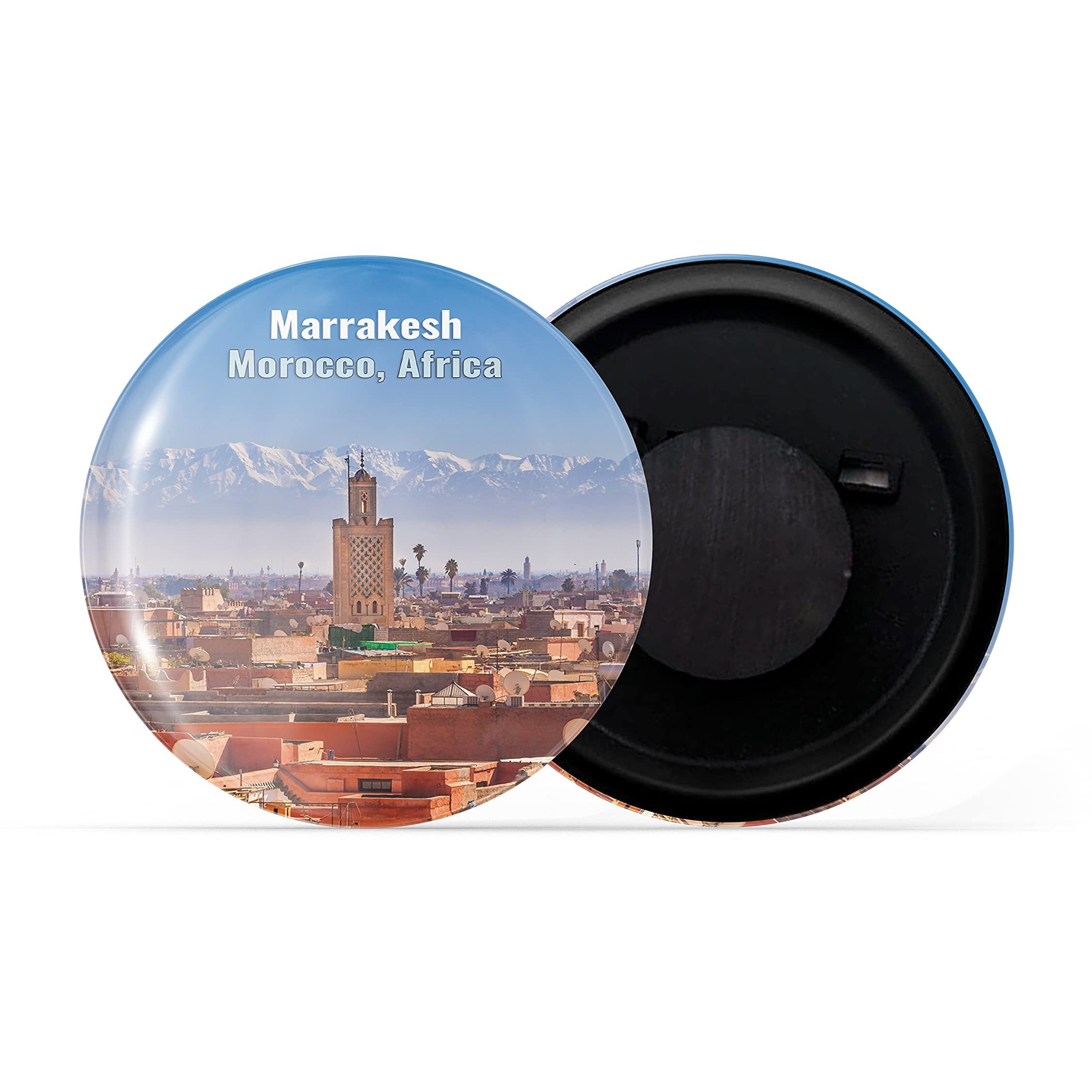Dhcrafts Fridge Magnet Multicolor Famous Tourist Place Marrakesh Morocco, Africa Glossy Finish Design Pack Of 1