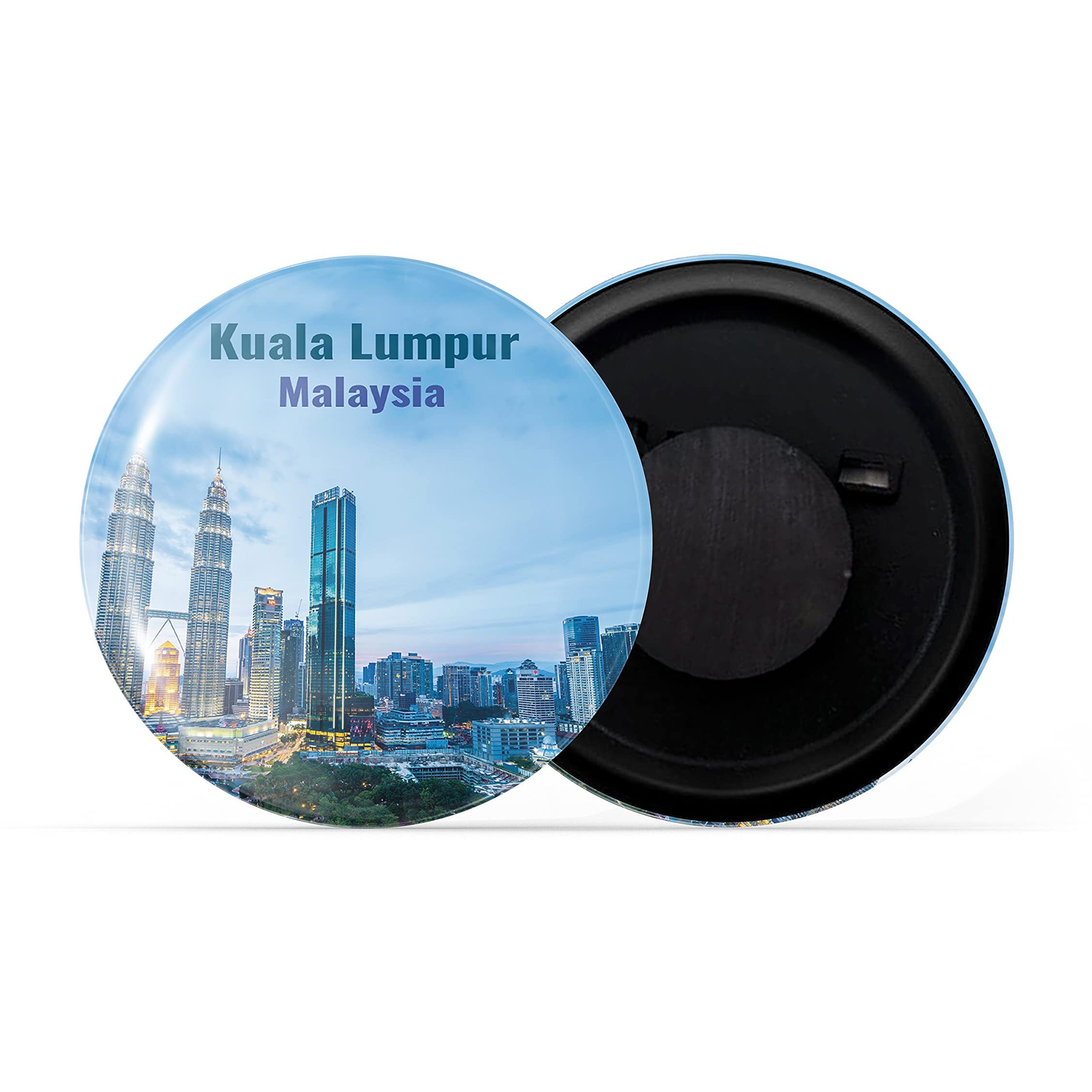 Dhcrafts Fridge Magnet Multicolor Famous Tourist Place Kuala Lumpur Malaysia D1 Glossy Finish Design Pack Of 1