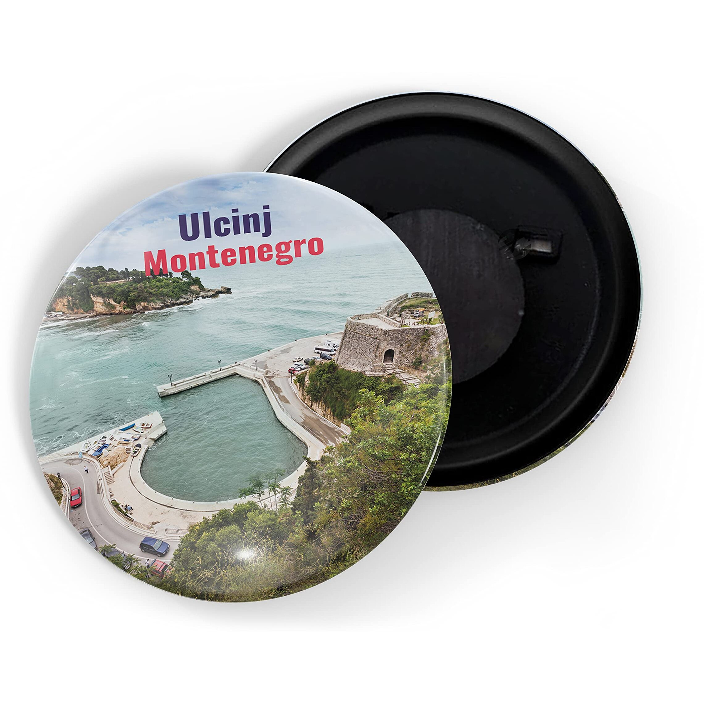 Dhcrafts Fridge Magnet Multicolor Famous Tourist Place Ulcinj Montenegro Glossy Finish Design Pack Of 1