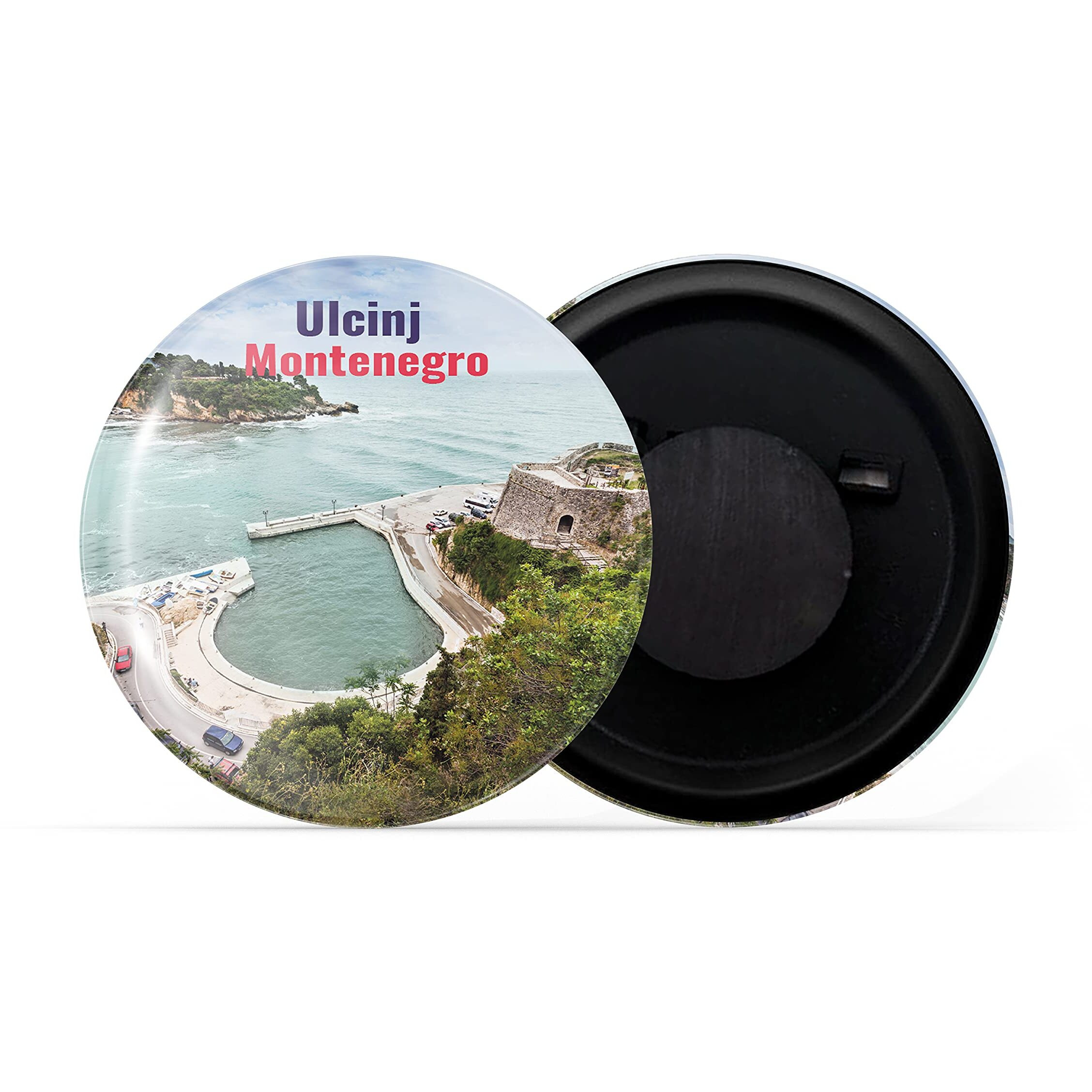 Dhcrafts Fridge Magnet Multicolor Famous Tourist Place Ulcinj Montenegro Glossy Finish Design Pack Of 1