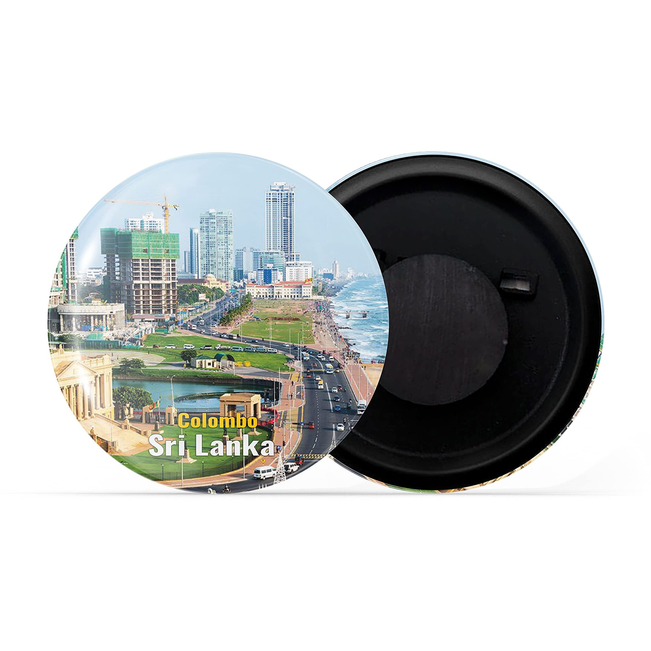 Dhcrafts Fridge Magnet Multicolor Famous Tourist Place Colombo Sri Lanka D1 Glossy Finish Design Pack Of 1
