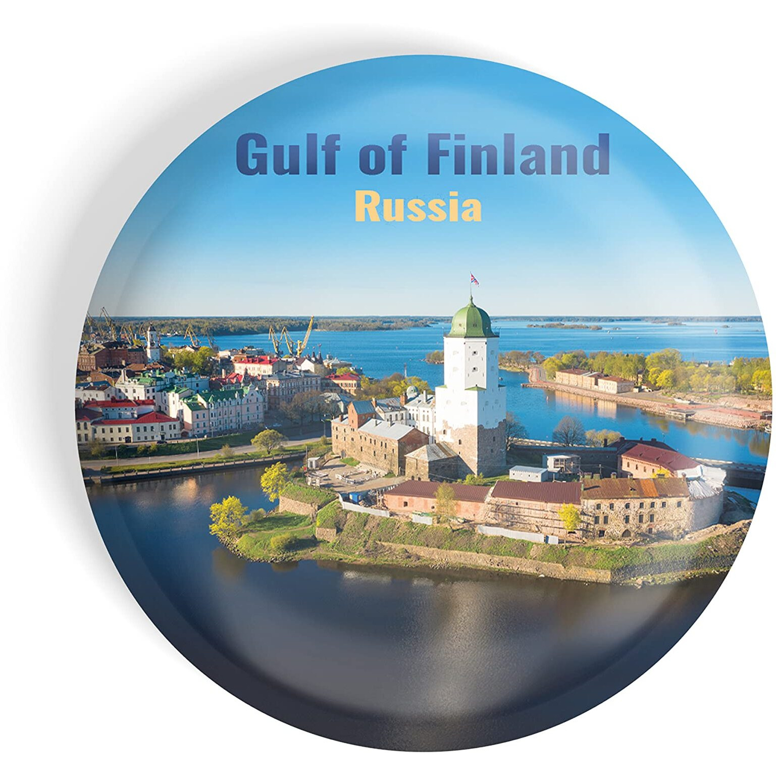 Dhcrafts Fridge Magnet Multicolor Famous Tourist Place Gulf Of Finland Russia Glossy Finish Design Pack Of 1