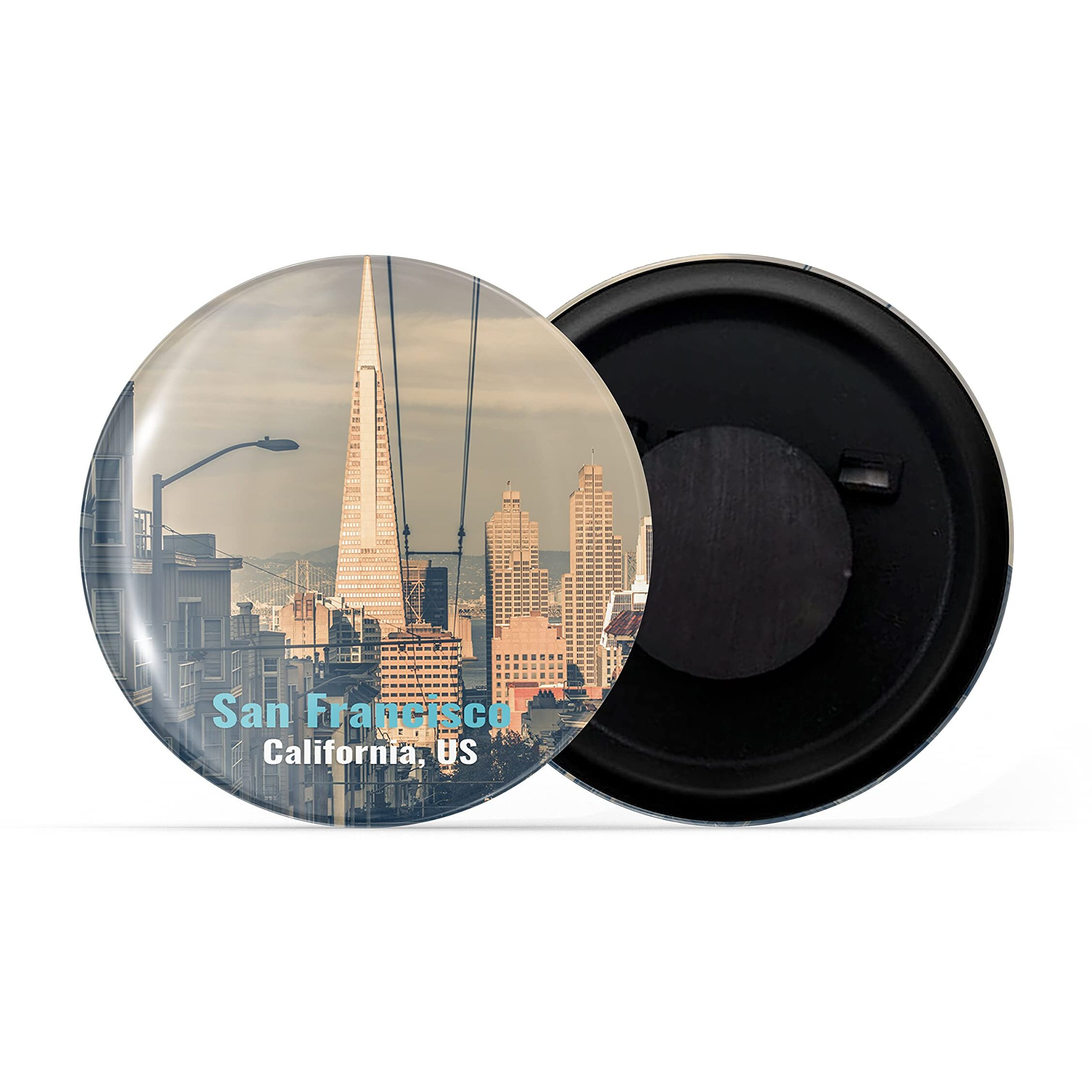 Dhcrafts Fridge Magnet Multicolor Famous Tourist Place San Francisco California Us D1 Glossy Finish Design Pack Of 1