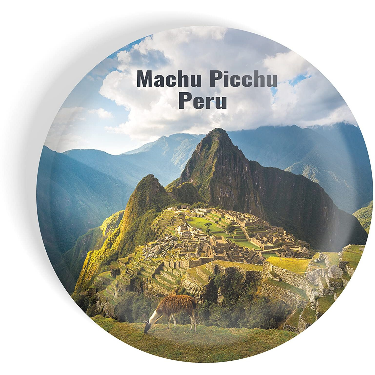 Dhcrafts Fridge Magnet Multicolor Famous Tourist Place Machu Picchu Peru D2 Glossy Finish Design Pack Of 1