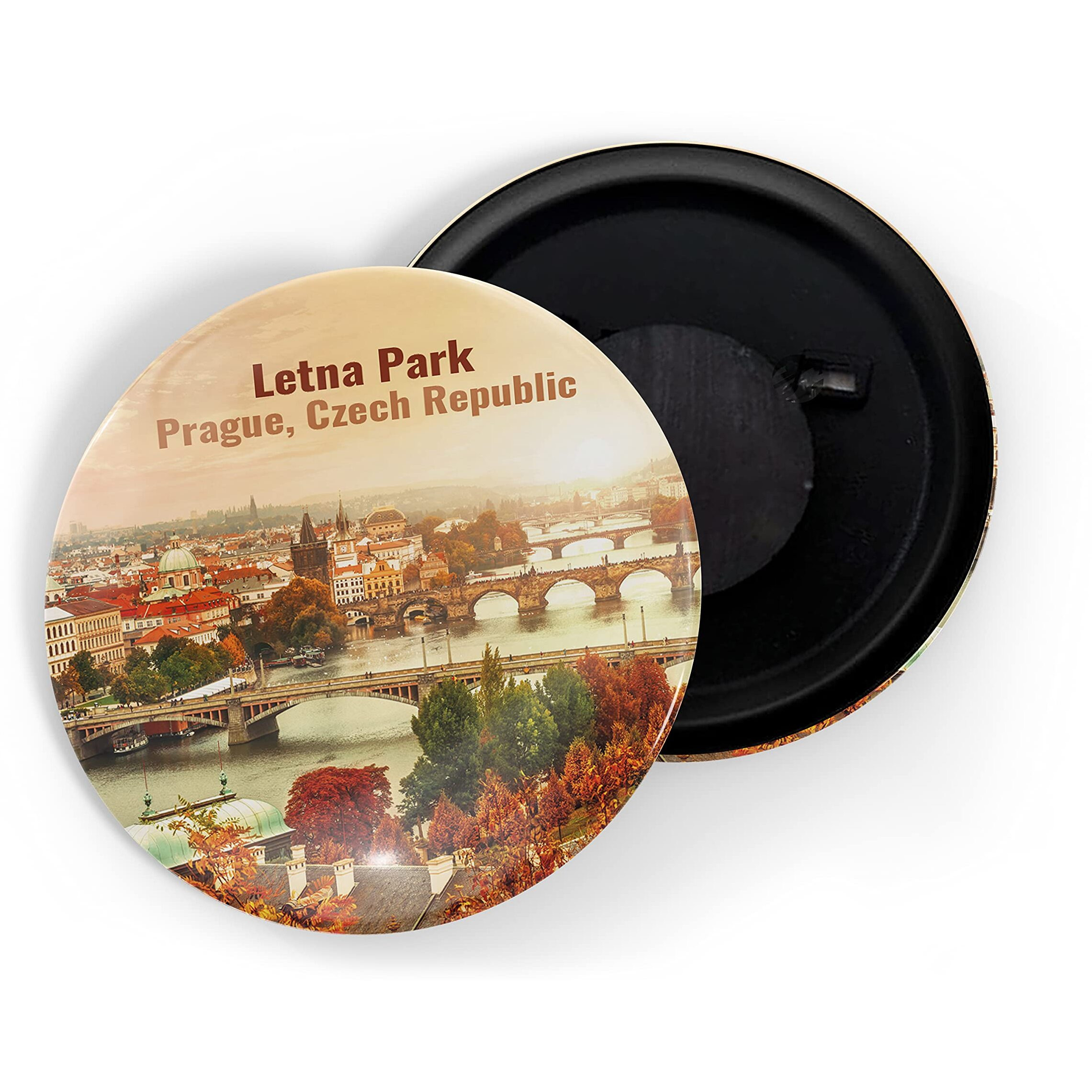 Dhcrafts Fridge Magnet Multicolor Famous Tourist Place Letna Park Prague Czech Republic Glossy Finish Design Pack Of 1
