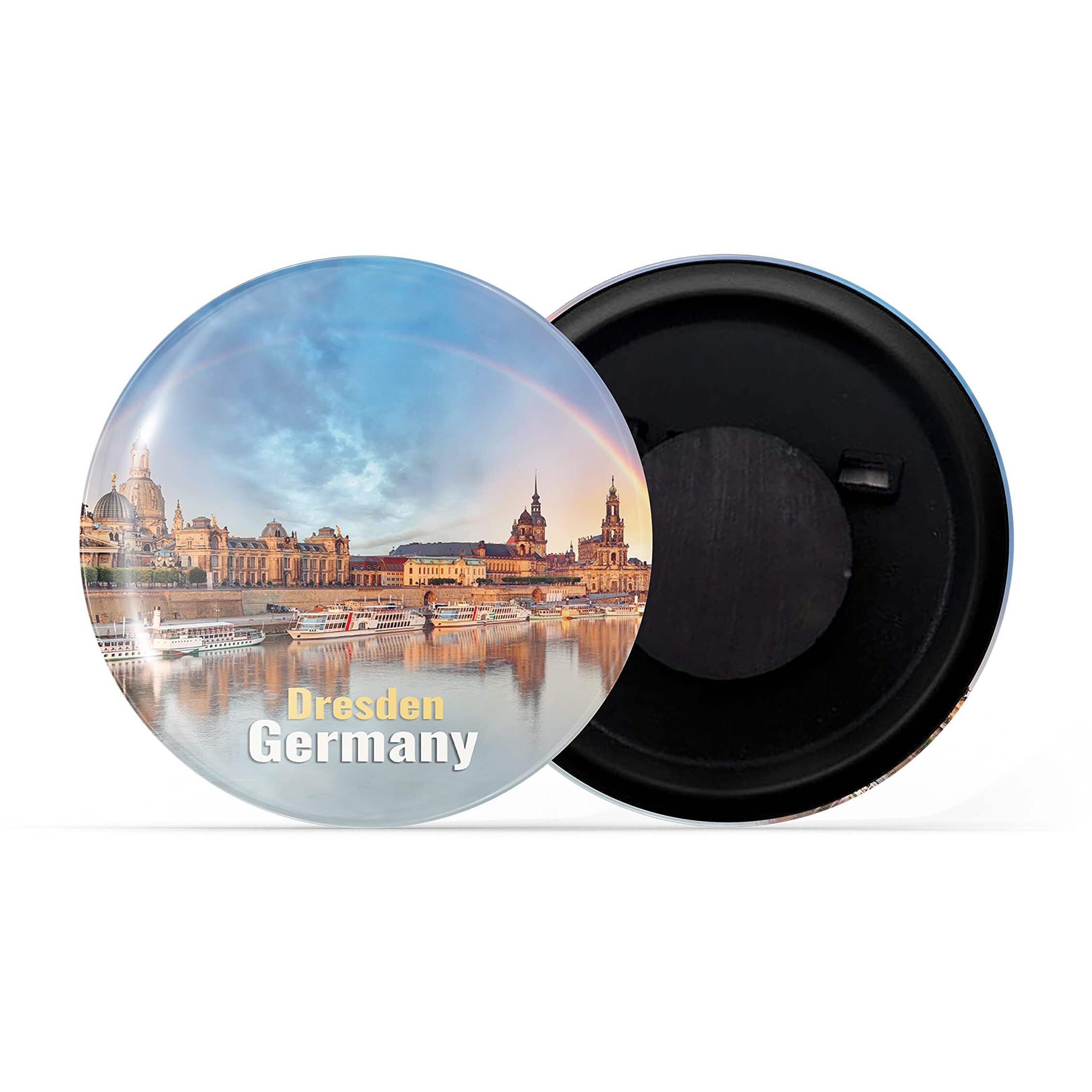 Dhcrafts Fridge Magnet Multicolor Famous Tourist Place Dresden Germany Glossy Finish Design Pack Of 1