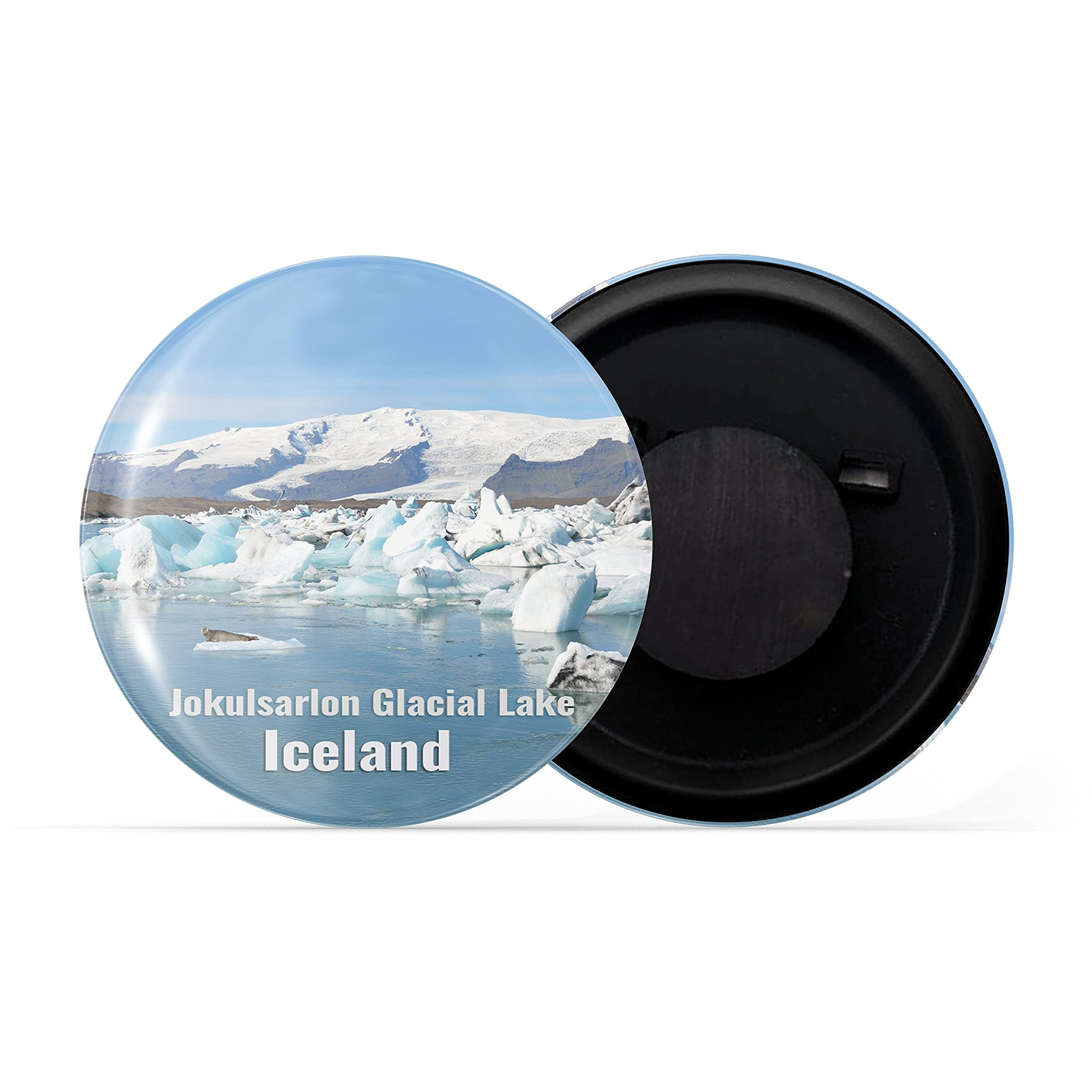 Dhcrafts Fridge Magnet Multicolor Famous Tourist Place Jokulsarlon Glacial Lake Iceland Glossy Finish Design Pack Of 1