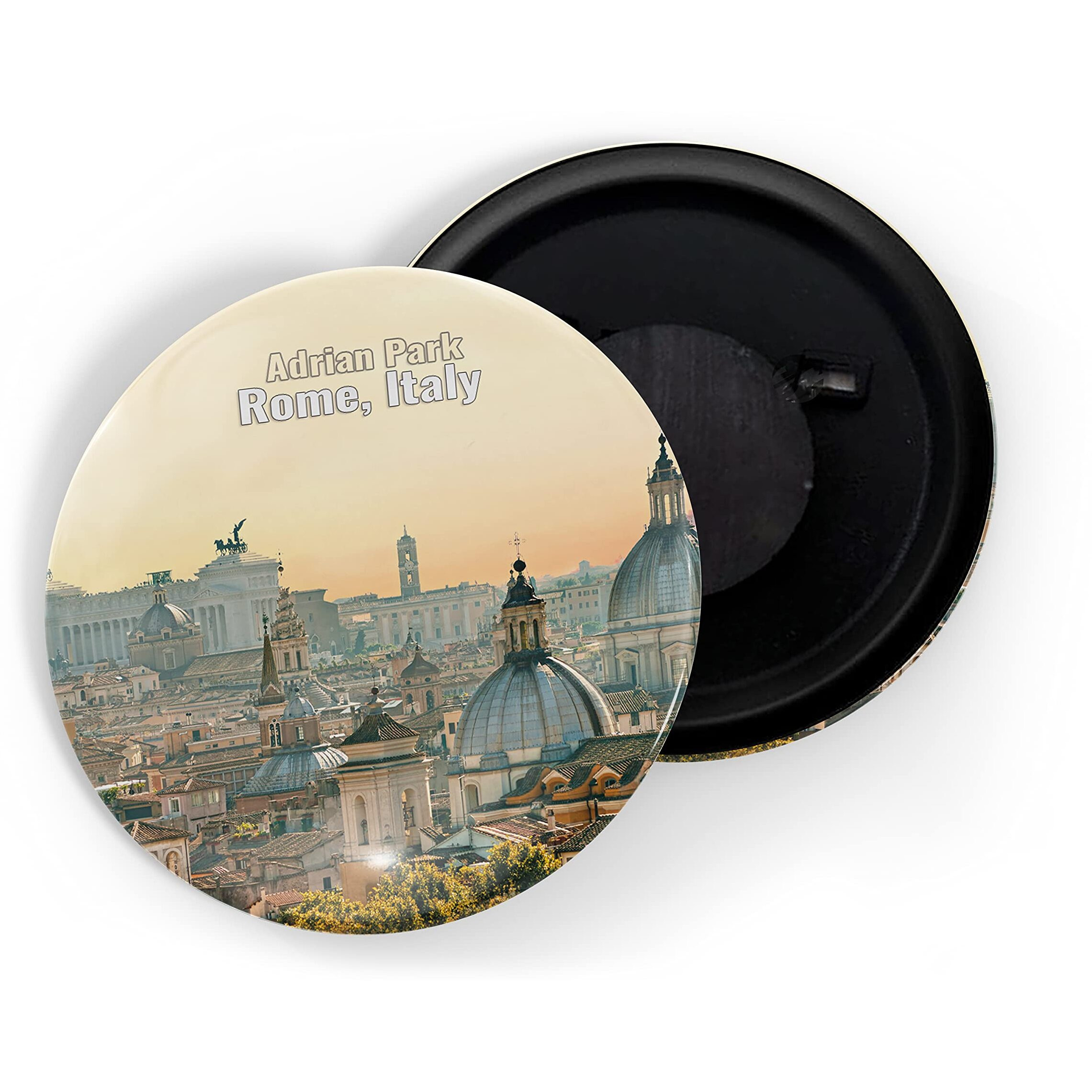 Dhcrafts Fridge Magnet Multicolor Famous Tourist Place Adriano Park Rome, Italy Glossy Finish Design Pack Of 1