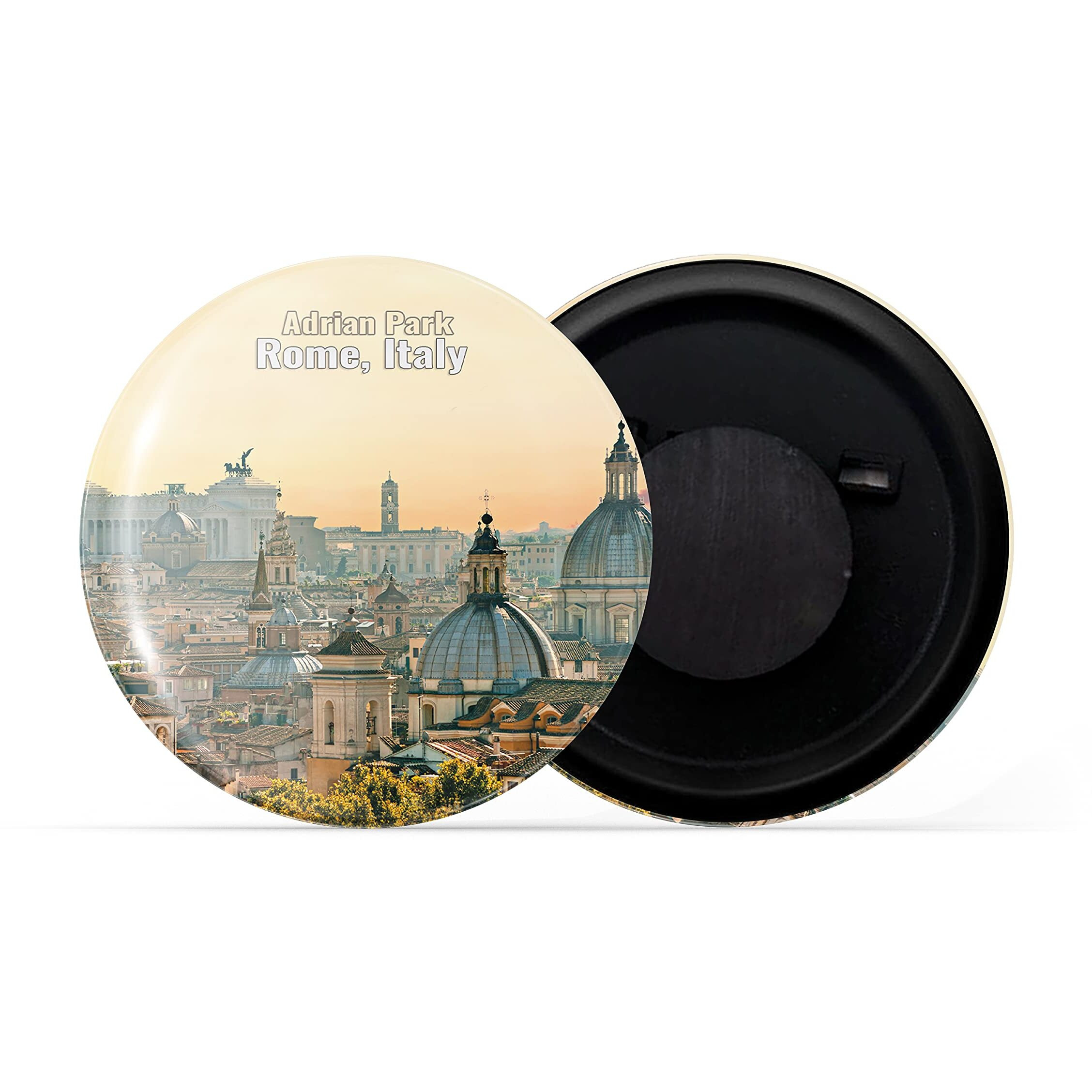 Dhcrafts Fridge Magnet Multicolor Famous Tourist Place Adriano Park Rome, Italy Glossy Finish Design Pack Of 1